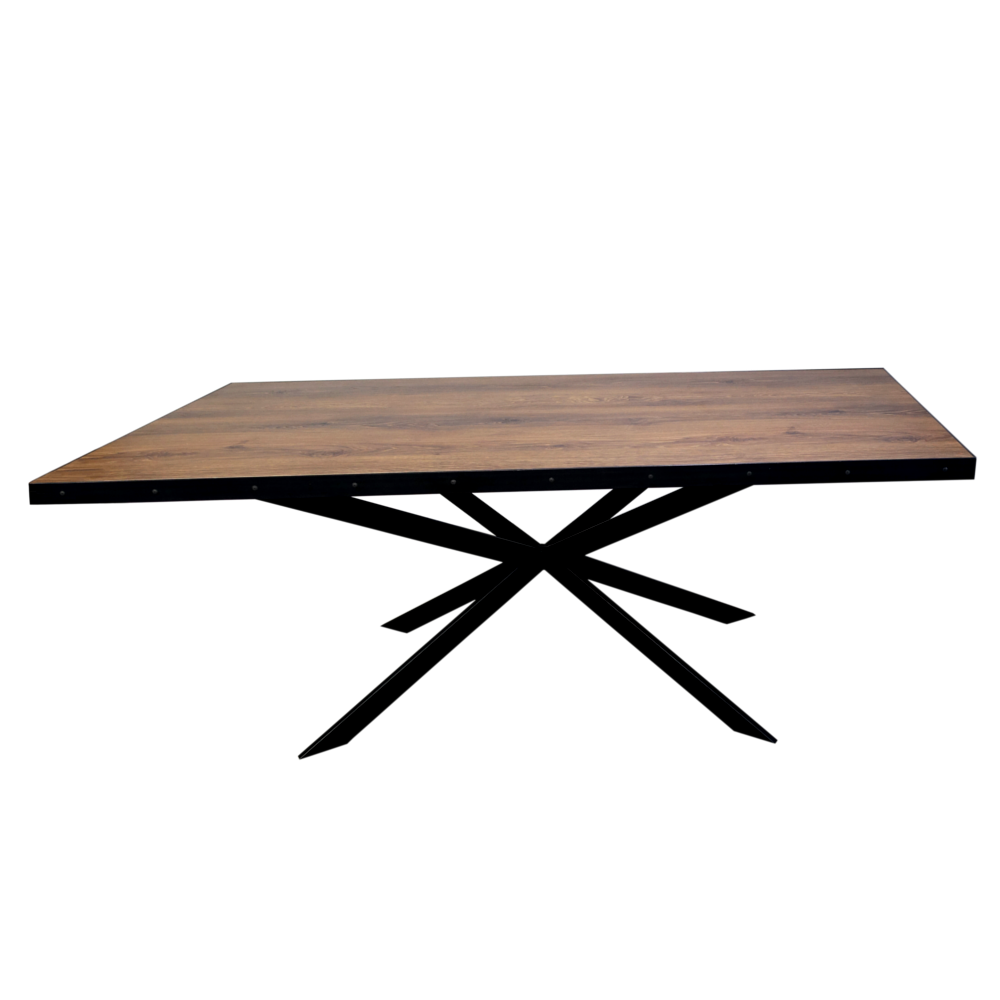 Foto van Ultra-hard HDF table with metal edge no. 194