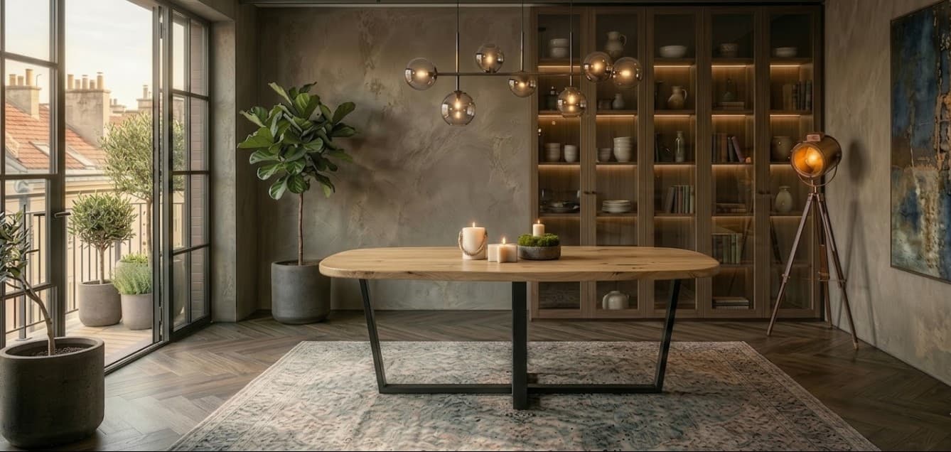 Foto van STÓŁ DĘBOWY OWAL 150