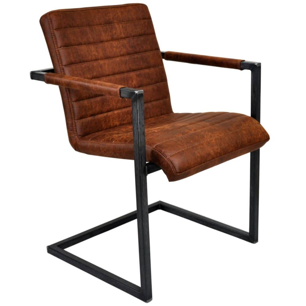 Foto van THOMAS chair, leather upholstery