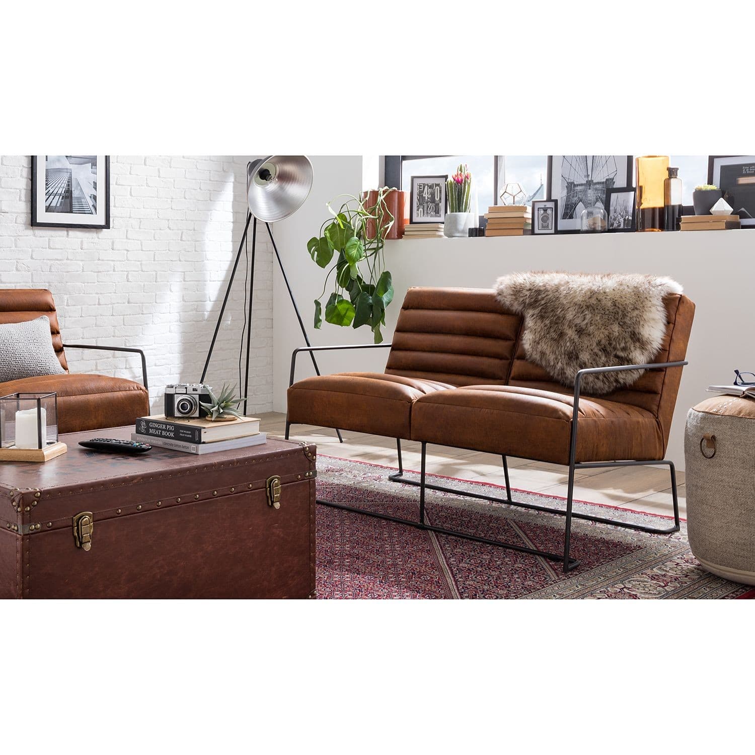 Foto van ROGER II sofa, leather upholstery