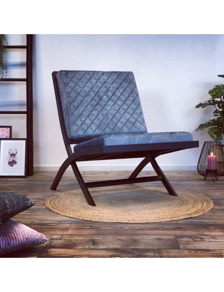 Foto van PORTADA armchair, leather upholstery