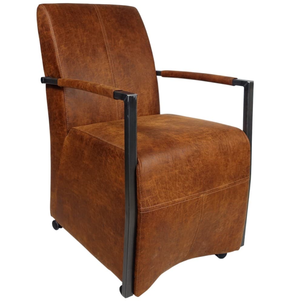 Armchair CALIFORNIA, leather upholstery